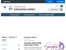 Tablet Screenshot of comune.cessapalombo.mc.it